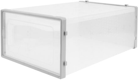 1Pc Transparante Schoen Opbergdoos Clamshell Type Schoenendoos Verdikte Schoen Case grijs