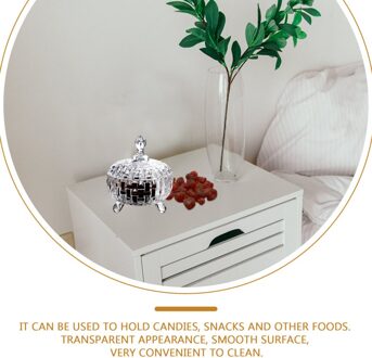 1Pc Transparante Snoep Opslag Jar Glas Opslag Pot Deksel Opslag Jar