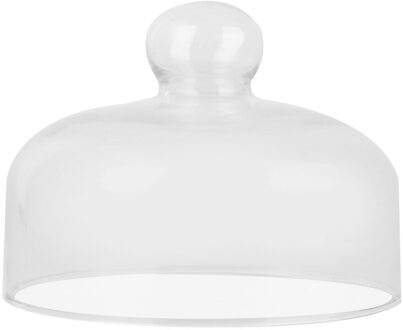 1Pc Transparante Stofdicht Glas Cover Voedsel Taart Cover Duurzaam Voedsel Beschermende Cover (Diameter 16Cm, hoge 12Cm, Pack)