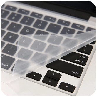 1pc Transparent Desktop Computer Keyboard Protector Film Silicone Skin Cover Waterproof Dustproof For Laptop PC Notebook