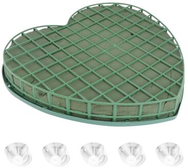 1Pc Trouwauto Bloemen Modder Auto Hoofd Bloem Decoratie Plaat Diy Bloemen Bloemschikken Modder Creatieve Diy Bloem Modder Met zuignap groen 30cm