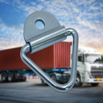 1Pc Truck Body Suspension Pull Ring 15X10X1.5Cm Tie Down Ring + Cleat 1433lbs Sjorren anker Voor Truck Trailer Van Boten Paardentrailer