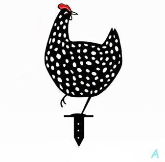 1Pc Tuinieren Ornamenten Kip Yard Art Tuin Achtertuin Gazon Stakes Hen Yard Decor Pasen Decoratie