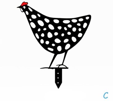 1Pc Tuinieren Ornamenten Kip Yard Art Tuin Achtertuin Gazon Stakes Hen Yard Decor Pasen Decoratie