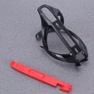 1Pc Twee-In-een Universele Waterfles Houder Band Lepel Set Fiets Fles Cup Organizer Type Reparatie kit (Geel Water Fles Ho zwart