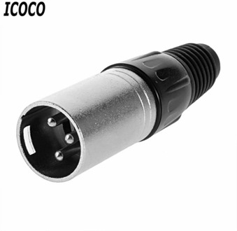 1Pc Type Mic Microphone XLR Male 3-Pin Audio Cable Connector