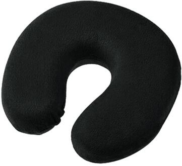 1Pc U Vormige Reiskussen Car Air Flight Opblaasbare Kussens Neksteun Hoofdsteun Kussen Zachte Verpleging Kussen Zwart 22