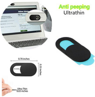 1Pc Ultradunne Camera Schild Stickers Voor Notebook Pc Tablet Pc Mobiele Anti-Hacker Gluren Bescherming Privacy Cover