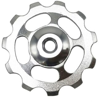 1Pc Ultralight Mtb Fiets Derailleur 11T Aluminium Bike Bearing Neuswiel Achterderailleur Outdoor Fiets Onderdelen zilver