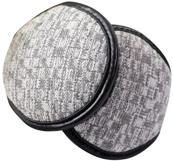1Pc Unisex Comfy Winter Ultra-Zachte En Dikke Gewatteerde Oorbeschermers Winter Rassen Van Kleuren Oor Warmer winddicht Oorbeschermers grijs