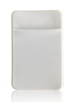 1PC Unisex Elastische Mobiele Telefoon Id-kaart Houder Wallet Credit Pocket Sticker Bankkaart Geval Creditcard Zak kleurrijke Grijs