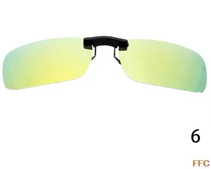 1Pc Unisex Gepolariseerde Clip Op Rijden Bril Zonnebril Dag Vision Uv400 Lens Night Rijden P6