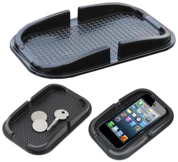 1Pc Universele Multifuction In Auto Dashboard Antislip Duurzaam Grip Pad Smartphone Gps Houder Draagbare Zwarte Siliconen Mat