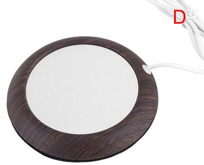 1Pc Usb Houtnerf Cup Warmer Warmte Drank Mok Mat Houd Drankje Warme Kachel Mokken Coaster