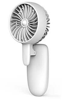 1Pc Usb Rechargeabletable Fan Mini Draagbare Klem Fan Ventilator Met Luchtkoeler Ventilator Draagbare Airconditioner wit