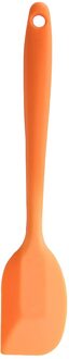 1Pc Veilig Siliconen Bakken Spatel Hittebestendig Non-stick Schraper Keuken Gebruiksvoorwerp Vaatwasser oranje