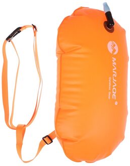 1Pc Veiligheid Pvc Zwemmen Reddingsboei Air Droog Tow Tas Float Opblaasbare Signaal Drift Bag Oranje