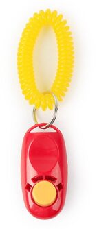 1Pc Verkoop Huisdieren Kat Hond Training Clicker Verstelbare Polsband Kat Hond Plastic Klik Trainer Hulp Om Geluid sleutelhanger Clicker Rood