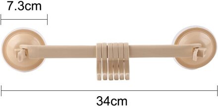 1Pc Verstelbare Haak Rack Dubbele Zuignap Handdoekenrek Opknoping Planken Hook Holder Lock Type Sucker Keuken Badkamer Accessoires Bourgondië