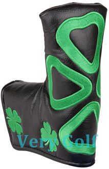 1Pc Vier Clover Putter Cover Golf Blade Putter Head Cover Met Magnetische Sluiting Zwart Of Wit