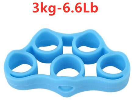 1Pc Vinger Hand Grip Siliconen Sterkte Trainer Ring Grijper 3Kg-5Kg Vinger Expander Gym Fitness Training power Hand Grips Beige