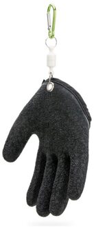 1Pc Vissen Handschoen Met Magneet Release Visser Professionele Vangen Vis Handschoenen Cut Punctie Bestendig Anti-Slip Latex Met haken zwart