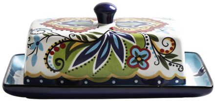 1Pc Voedsel Container Boter Plaat Met Deksel Huishoudelijke Servies Opslag Dozen