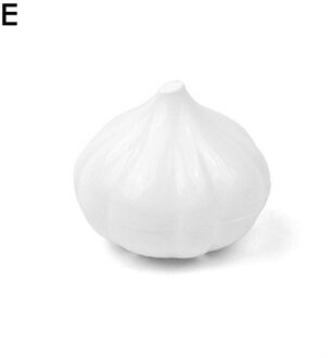 1Pc Voedsel Opbergdoos Plastic Groente Vorm Fruit Citroen Chili Behoud Verzegelde Ui Accessoires Doos Keuken Tomaten G N2J8 Garlic