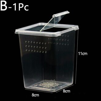 1Pc Voerbox Plastic Reptiel Kooi Uitkomen Container Transparante Fokken Live Box Spider Kever Insect Huis