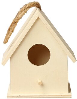 1pc Vogelkooi Papegaai Nest Huis Houten Vogel Huis Creatieve Muur gemonteerde Outdoor Birdhouse Jaulas Para Aves