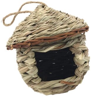 1Pc Vogelnest Versiering Outdoor Geweven Vogelhuisje Vogels Rust Levering