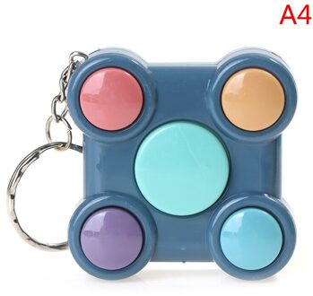 1Pc Volwassenen Kids Stress Relief Speelgoed Draagbare Kleurrijke Gamepad Vorm Geheugen Doolhof Kubus Gadget Sleutelhanger Educatief Doorbraak Game A4