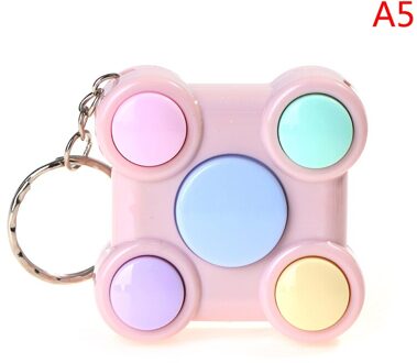 1Pc Volwassenen Kids Stress Relief Speelgoed Draagbare Kleurrijke Gamepad Vorm Geheugen Doolhof Kubus Gadget Sleutelhanger Educatief Doorbraak Game A5