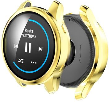 1Pc Voor Garmin Venu Ultra Dunne Tpu Horloge Case Hd Clear Beschermende Shell Anti-Kras Full Cover Screen protector Horloge Accessoire goud