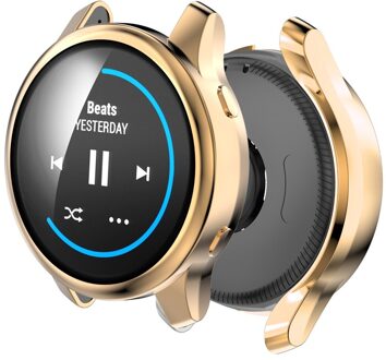 1Pc Voor Garmin Venu Ultra Dunne Tpu Horloge Case Hd Clear Beschermende Shell Anti-Kras Full Cover Screen protector Horloge Accessoire roos goud