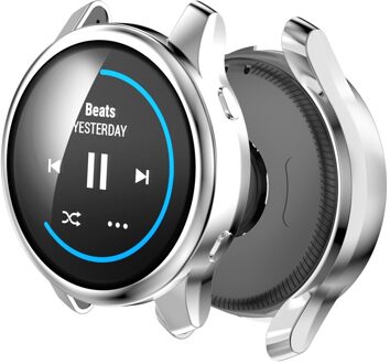 1Pc Voor Garmin Venu Ultra Dunne Tpu Horloge Case Hd Clear Beschermende Shell Anti-Kras Full Cover Screen protector Horloge Accessoire zilver