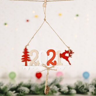 1Pc Vrolijk Kerstfeest Houten Hanger Ornamenten Nieuwjaar Kerstboom Wall Opknoping Decoraties Creatieve Deur Opknoping Hanger