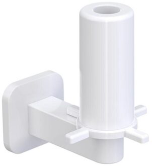 1Pc Wall Mount Plastic Roll Paper Holder Stand Papier Handdoekenrek Tissue Hanger Badkamer Keuken Muur Mount Accessoires wit