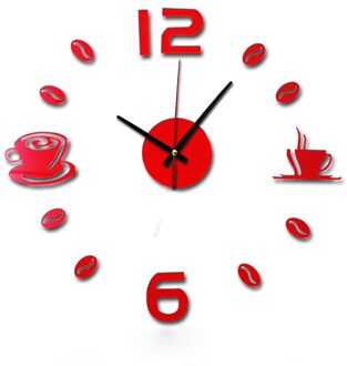 1Pc Wandklokken Acryl Diy 3D Zelfklevende Interieur Muur Creatieve Thuis Kantoor Kamer Decoratie Grote Digitale Klok B