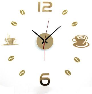 1Pc Wandklokken Acryl Diy 3D Zelfklevende Interieur Muur Creatieve Thuis Kantoor Kamer Decoratie Grote Digitale Klok