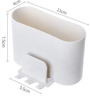 1Pc Wandmontage Tandenborstelhouder Punch-Gratis Wc Bekerhouder Wandmontage Mondwater Bekerhouder Opslag rack 02