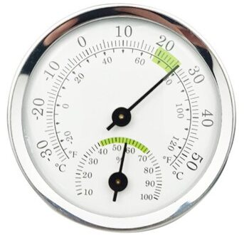 1Pc Wandmontage Temperatuur-vochtigheidsmeter Thermometer & Hygrometer Voor Sauna Huishoudelijke Termometro Digitale zilver groen