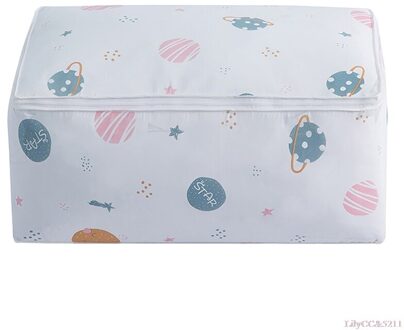 1Pc Waterdichte Afdrukken Eenvoudige Kleding Quilt Opbergtas Opvouwbare Stofdicht Bagage Tas 2 Size A / 55x35x25cm
