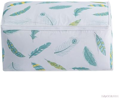 1Pc Waterdichte Afdrukken Eenvoudige Kleding Quilt Opbergtas Opvouwbare Stofdicht Bagage Tas 2 Size B / 60x40x25cm