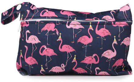 1Pc Waterdichte Herbruikbare Nat Zak Gedrukt Pocket Luiertas Pul Reizen Dry Wet Bag Mini Luiertas Maat 22.5*15Cm