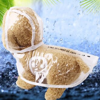 1Pc Waterdichte Hond Regenjas Kap Transparante Pet Dog Puppy Regen Jas Mantel Kostuums Kleding Kat Honden Dierbenodigdheden