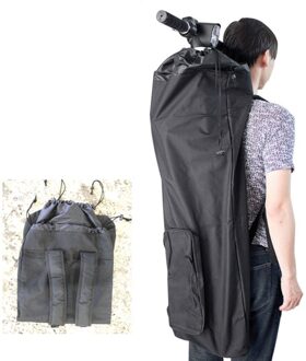 1Pc Waterdichte Scooter Zak Draagbare Opslag Pouch Outdoor Scooter Schoudertas Voor Vrouwen Mannen (Zwart)