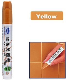 1Pc Waterdichte Vloeibare Krijt Marker Pennen Voor Keuken Jam Jar Fles Etiketten Stickers Schoolbord Krijtbord Tags yellow2