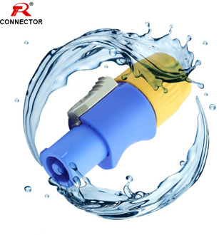 1PC Waterproof Powercon Connector 3 Pins 20A 250V NAC3FCA & NAC3FCB, Beryllium Bronze+PA66 material,Power Cable Connector