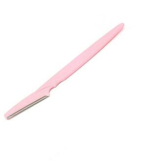 1Pc Wenkbrauw Mes Vrouwen Make Facial Tool Wenkbrauw Razor Trimmer Blade Schoonheid Scheren Tool Mini Wenkbrauw Trimmer Epilator roze